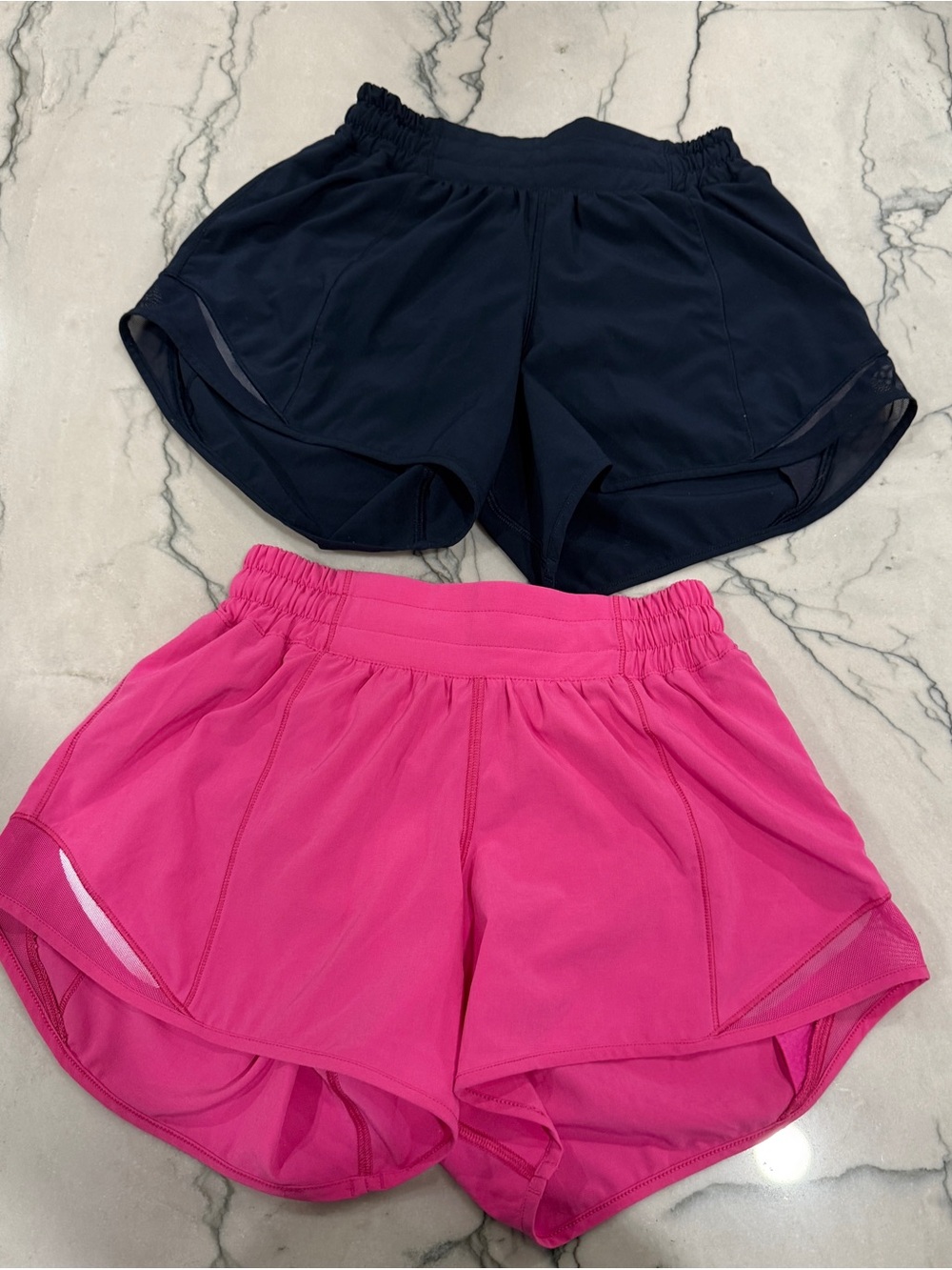 lululemon athletica Women's Running Shorts - Navy & Hot Pink Bundle (Size 2)